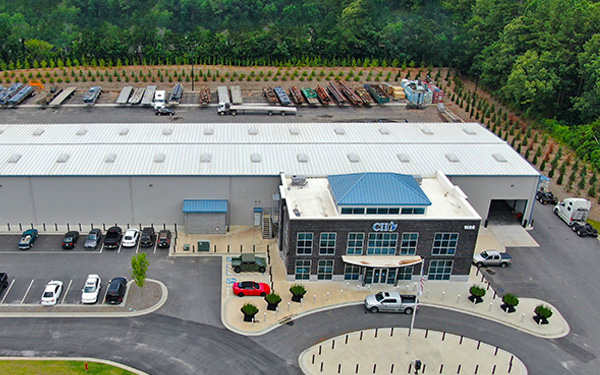 Sustainable Industrial Metal Building with Prismatic Skylights