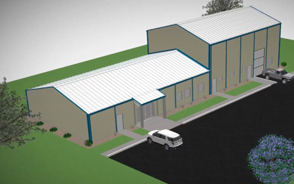 Steel Building Rendering