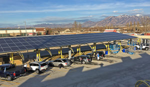 Elevated Steel Solar Structures